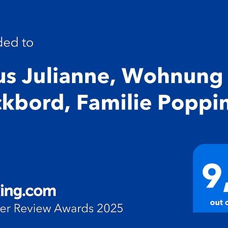Haus Julianne, Wohnung Backbord, Familie Poppinga 노르데메이 외부 사진