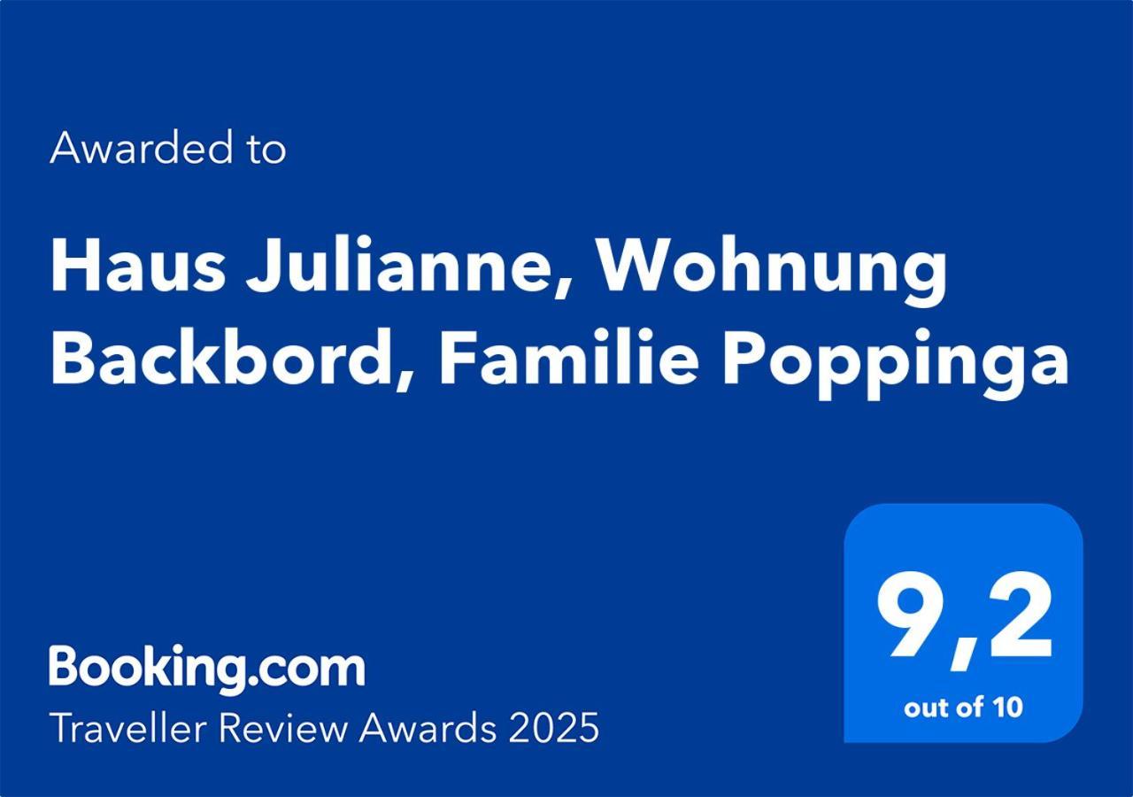 Haus Julianne, Wohnung Backbord, Familie Poppinga 노르데메이 외부 사진
